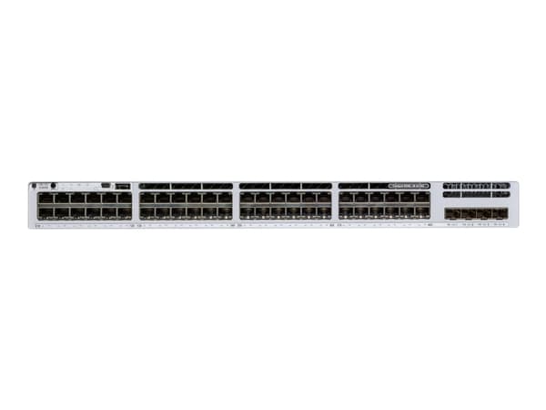 Cisco Catalyst 9300L - Network Essentials - switch - L3 - Administrerad - 48 x 10/100/1000 (UPOE) + 4 x 10 Gigabit SFP+ (upplänk) - rackmonterbar - U