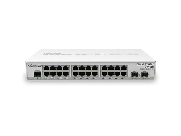 MikroTik Cloud Router Switch CRS326-24G-2S+IN - Switch - Administrerad - 24 x 10/100/1000 + 2 x SFP+ - skrivbordsmodell
