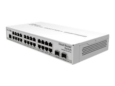 MikroTik Cloud Router Switch CRS326-24G-2S+IN - Switch - Styrt - 24 x 10/100/1000 + 2 x SFP+ - stasjonær Hvit