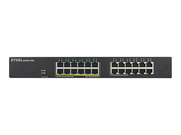 Zyxel GS1900-24EP, Hallittu, L2, Gigabit Ethernet (10/100/1000), Täysin kaksipuolinen, Power over Ethernet -tuki, Telineasennus