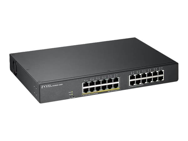 Zyxel GS1900-24EP, Hallittu, L2, Gigabit Ethernet (10/100/1000), Täysin kaksipuolinen, Power over Ethernet -tuki, Telineasennus