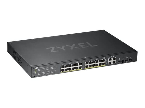 Zyxel GS1920-24HPv2 - Switch - smart - 24 x 10/100/1000 (PoE+) + 4 x kombinations-Gigabit SFP + 4 x 10/100/1000 - rackmonterbar - PoE+ (375 W)