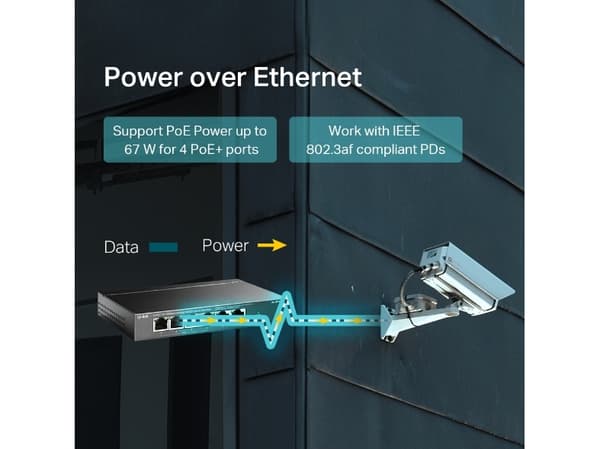 TP-Link TL-SF1006P, Ohanterad, Fast Ethernet (10/100), Full duplex, Strömförsörjning via Ethernet (PoE) stöd