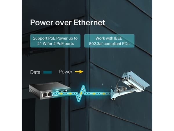 TP-Link TL-SF1005LP, Ohanterad, Fast Ethernet (10/100), Full duplex, Strömförsörjning via Ethernet (PoE) stöd