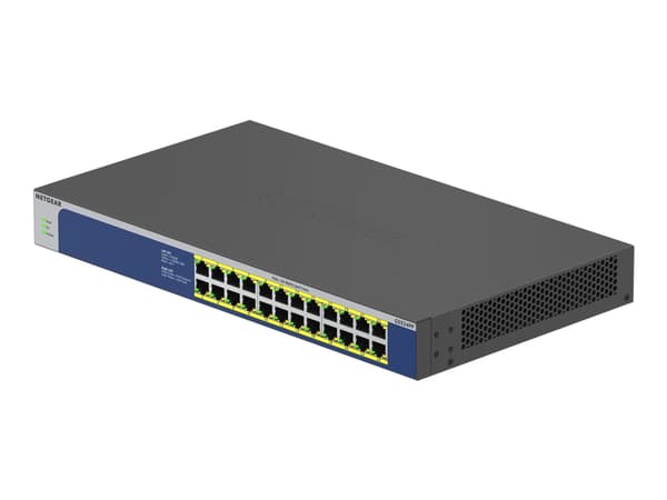 NETGEAR GS524PP - Switch - ikke-styrt - 24 x 10/100/1000 (PoE+) - stasjonær, rackmonterbar - PoE+ (300 W) - AC 100 - 230 V
