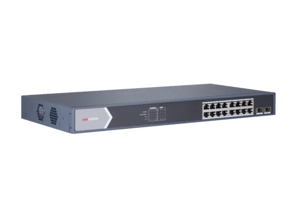 Hikvision DS-3E0518P-E/M, Ohanterad, L2, Gigabit Ethernet (10/100/1000), Full duplex, Strömförsörjning via Ethernet (PoE) stöd