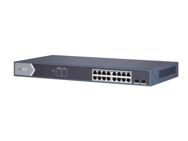 Hikvision DS-3E0518P-E/M, Ohanterad, L2, Gigabit Ethernet (10/100/1000), Full duplex, Strömförsörjning via Ethernet (PoE) stöd