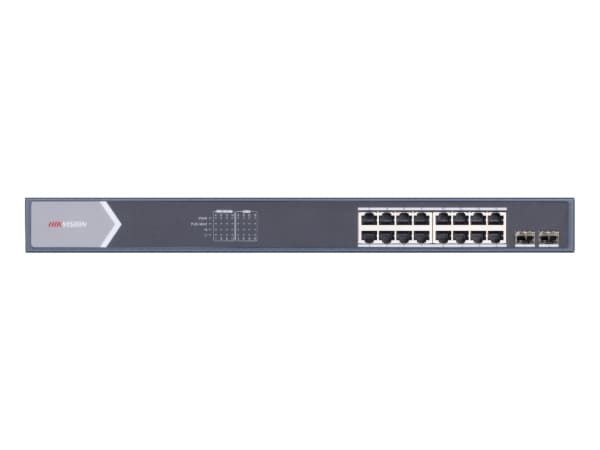 Hikvision DS-3E0518P-E/M, Ohanterad, L2, Gigabit Ethernet (10/100/1000), Full duplex, Strömförsörjning via Ethernet (PoE) stöd
