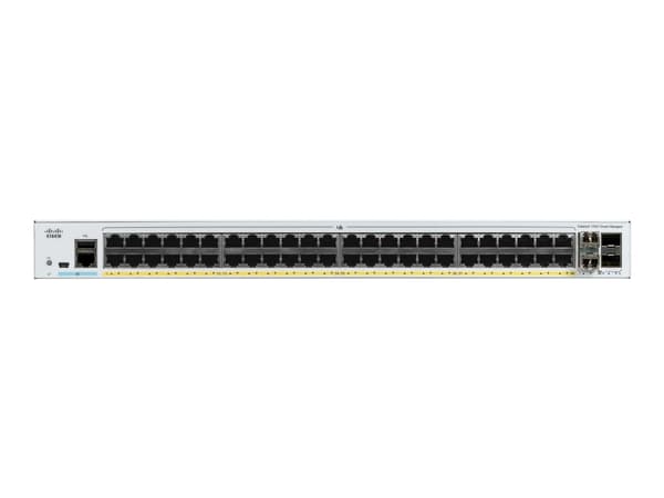 Cisco Catalyst C1000-48T-4X-L, Hallittu, L2, Gigabit Ethernet (10/100/1000), Täysin kaksipuolinen