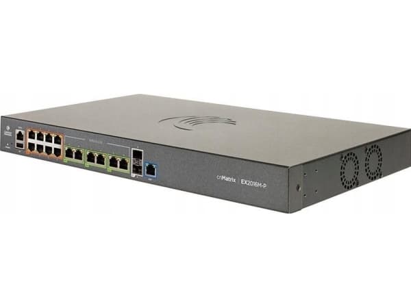 Cambium Networks cnMatrix EX2016M-P - Switch - L3 - Styrt - 8 x 10/100/1000 (PoE+) + 2 x SFP+ (opplenke) + 6 x 2.5G (PoE+) - rackmonterbar - PoE+ (24