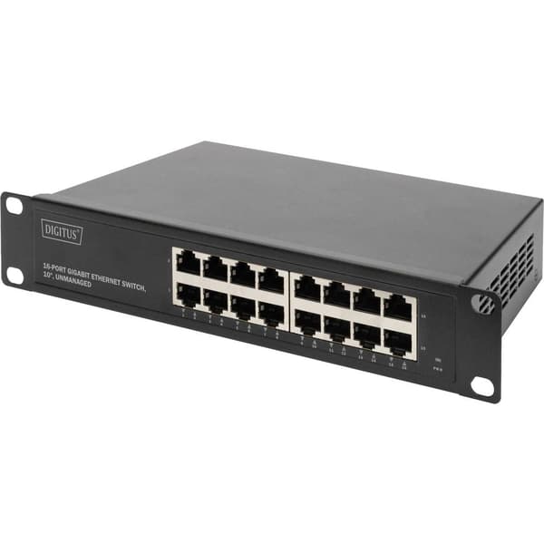 Digitus DN-80115 Switch RJ45 16 Port 10 / 100 / 1000 MBit/s Svart