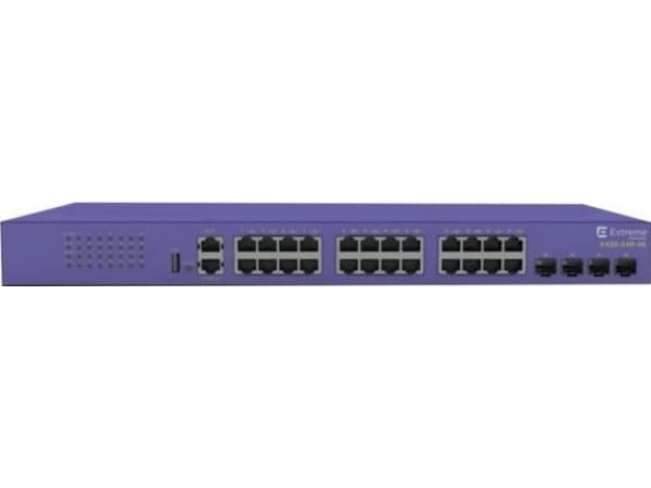 Extreme Networks ExtremeSwitching X435-24P-4S - Switch - Administrerad - 24 x 10/100/1000 (PoE+) + 4 x SFP (mini-GBIC) (upplänk) - rackmonterbar - Po