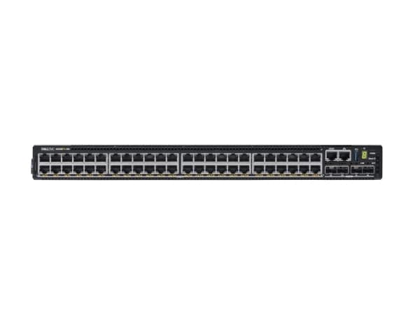 Dell PowerSwitch N2248PX-ON - Switch - L3 - Administrerad - 24 x 10/100/1000/2.5G (PoE+) + 24 x 1/2.5G (PoE++) + 4 x 25 Gigabit SFP28 - främre till b