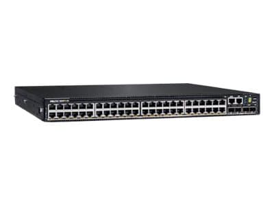 Dell PowerSwitch N2248PX-ON - Switch - L3 - Administrerad - 24 x 10/100/1000/2.5G (PoE+) + 24 x 1/2.5G (PoE++) + 4 x 25 Gigabit SFP28 - främre till b Svart