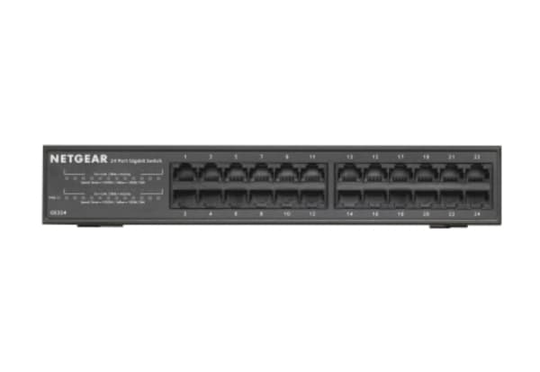 NETGEAR GS324v2 - Switch - ohanterad - 24 x 10/100/1000 - väggmonterbar, skrivbordsmodell, rackmonterbar