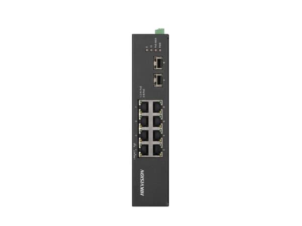 Hikvision Pro Series DS-3T0510HP-E/HS - Switch - ohanterad - 2 x 10/100/1000 (High PoE) + 6 x 10/100/1000 (PoE) + 2 x Gigabit SFP - skrivbordsmodell