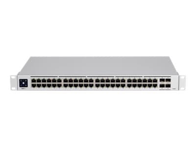 Ubiquiti UniFi Switch PRO 48 - Switch - L3 - Styrt - 48 x 10/100/1000 + 4 x 10Gb Ethernet SFP+ - rackmonterbar - AC 120/230 V / DC 11.5 V