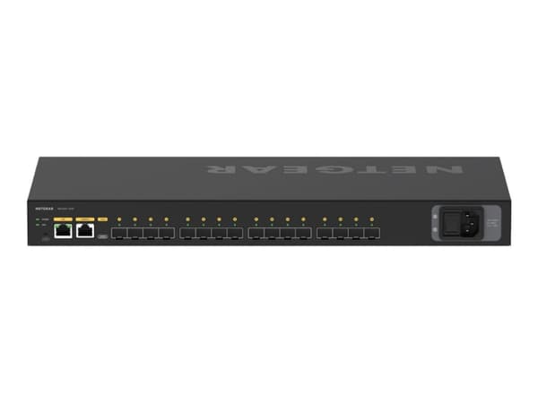 NETGEAR AV Line M4250-16XF - Switch - L3 - Administrerad - 16 x 10 Gigabit SFP+ - sida till sida luftflöde - rackmonterbar