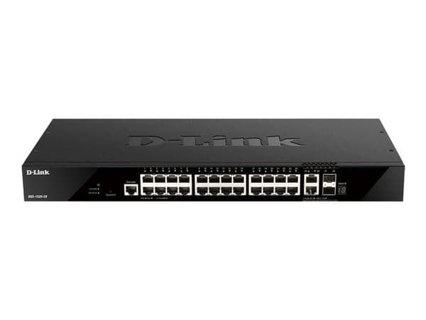 D-Link DGS 1520-28 - Switch - L3 - smart - 24 x 10/100/1000 + 2 x Gigabit SFP + 2 x 10 Gigabit SFP+ - rackmonterbar