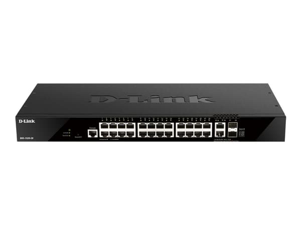 D-Link DGS 1520-28 - Switch - L3 - smart - 24 x 10/100/1000 + 2 x Gigabit SFP + 2 x 10 Gigabit SFP+ - rackmonterbar