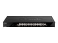 Miniatyrbild 1 av 5: D-Link DGS 1520-28 - Switch - L3 - smart - 24 x 10/100/1000 + 2 x Gigabit SFP + 2 x 10 Gigabit SFP+ - rackmonterbar
