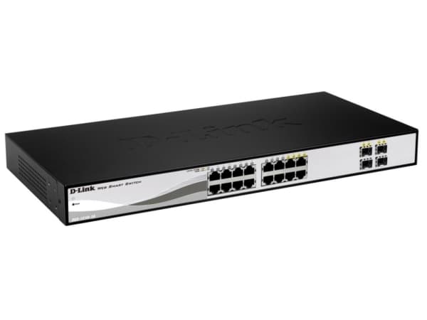 D-Link Web Smart DGS-1210-16 - Switch - Administrerad - 16 x 10/100/1000 + 4 x kombinations-SFP - skrivbordsmodell