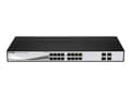 Miniatyrbild 1 av 5: D-Link Web Smart DGS-1210-16 - Switch - Administrerad - 16 x 10/100/1000 + 4 x kombinations-SFP - skrivbordsmodell
