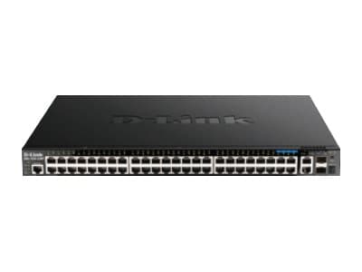 D-Link DGS 1520-52MP - Switch - L3 - smart - 44 x 10/100/1000 (PoE+) + 4 x 2.5GBase-T (PoE+) + 2 x 10 Gigabit Ethernet + 2 x 10 Gigabit SFP+ - rackmo