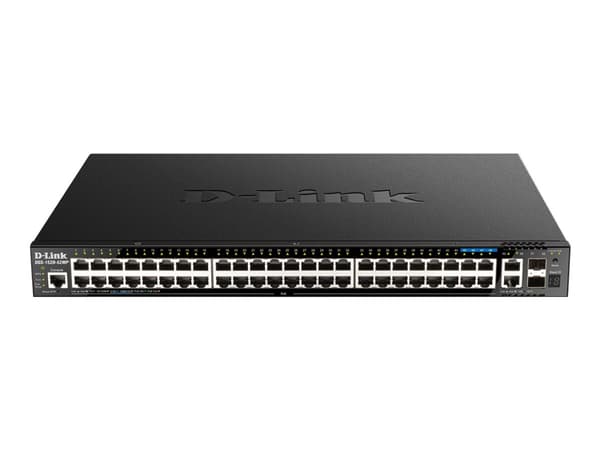 D-Link DGS 1520-52MP - Switch - L3 - smart - 44 x 10/100/1000 (PoE+) + 4 x 2.5GBase-T (PoE+) + 2 x 10 Gigabit Ethernet + 2 x 10 Gigabit SFP+ - rackmo