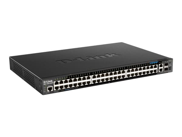 D-Link DGS 1520-52MP - Switch - L3 - smart - 44 x 10/100/1000 (PoE+) + 4 x 2.5GBase-T (PoE+) + 2 x 10 Gigabit Ethernet + 2 x 10 Gigabit SFP+ - rackmo Sort
