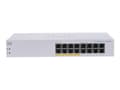 Miniatyrbild 3 av 5: Cisco Business 110 Series 110-16PP - Switch - ohanterad - 8 x 10/100/1000 (PoE) + 8 x 10/100/1000 - rackmonterbar, skrivbordsmodell, väggmonterbar -