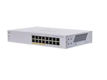 Cisco Business 110 Series 110-16PP - Switch - ohanterad - 8 x 10/100/1000 (PoE) + 8 x 10/100/1000 - rackmonterbar, skrivbordsmodell, väggmonterbar -