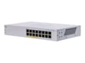 Miniatyrbild 1 av 5: Cisco Business 110 Series 110-16PP - Switch - ohanterad - 8 x 10/100/1000 (PoE) + 8 x 10/100/1000 - rackmonterbar, skrivbordsmodell, väggmonterbar -