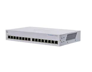 Cisco Business 110 Series 110-16T - Switch - ohanterad - 16 x 10/100/1000 - rackmonterbar, skrivbordsmodell, väggmonterbar