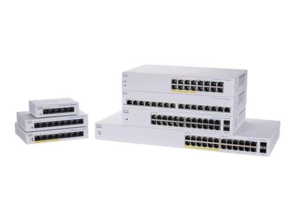 Cisco Business 110 Series 110-16T - Switch - ohanterad - 16 x 10/100/1000 - rackmonterbar, skrivbordsmodell, väggmonterbar