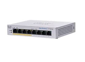 Cisco Business 110 Series 110-8PP-D - Switch - ikke-styrt - 4 x 10/100/1000 (PoE) + 4 x 10/100/1000 - rackmonterbar, stasjonær, veggmonterbar - PoE (