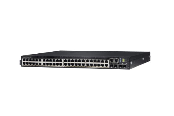 Dell PowerSwitch N3248P-ON - Switch - L3 - Styrt - 48 x 10/100/1000 (PoE+) + 4 x 10 Gigabit SFP+ + 2 x 100 Gigabit QSFP28 - front til bakside-luftfly