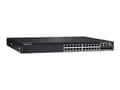 Miniatyrbild 1 av 3: Dell PowerSwitch N3224P-ON - Switch - L3 - Administrerad - 24 x 10/100/1000 (PoE+) + 4 x 10 Gigabit SFP+ + 2 x 100 Gigabit QSFP28 - främre till bakre