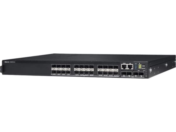 Dell PowerSwitch N3224F-ON - Switch - L3 - Styrt - 24 x Gigabit SFP + 4 x 10 Gigabit SFP+ + 2 x 100 Gigabit QSFP28 - front til bakside-luftflyt - rac