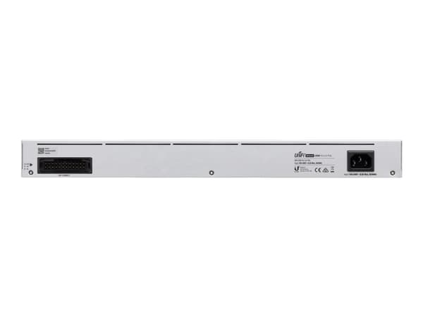 Ubiquiti UniFi Switch USW-Pro-24-POE - Switch - Styrt - 24 x 10/100/1000 (16 PoE+, 8 PoE++) + 2 x 10 Gigabit SFP+ (opplenke) - stasjonær, rackmonterb
