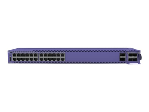 Extreme Networks ExtremeSwitching 5520 series 5520-24W - Kytkin - Administreret - 24 x 10/100/1000 (PoE) - monterbar på stativ - med 1 års XIQ Pilot Purppura