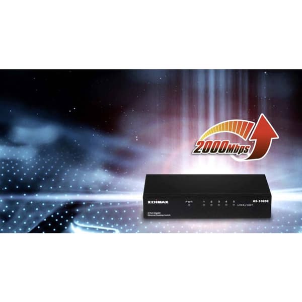EDIMAX GS-1005E Switch RJ45 5 Port 1 GBit/s