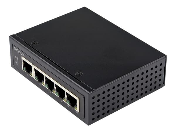 StarTech.com Industrial 5 Port Gigabit PoE Switch, 30W, Power Over Ethernet Switch, Hardened GbE PoE+ Unmanaged Switch, Rugged High Power Gigabit Net