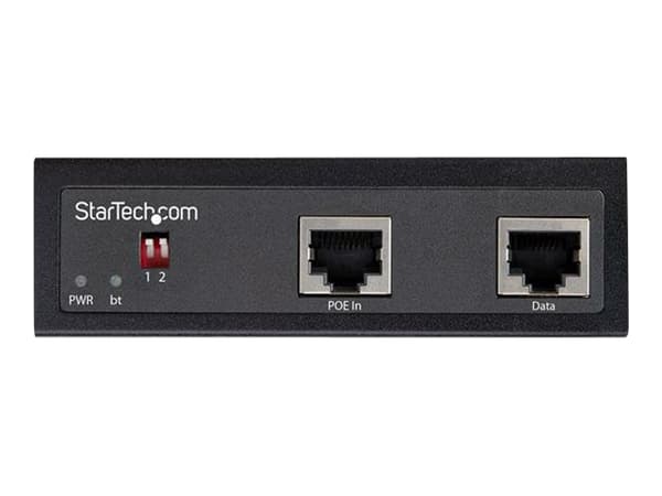 StarTech.com Industrial Gigabit PoE Splitter, 90W High Speed Power over Ethernet PoE+++ Splitter, 12-48V DC Splitter 802.3bt, LAN/RJ45 Ultra PoE to D