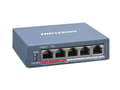 Miniatyrbild 3 av 5: Hikvision Pro Series DS-3E1105P-EI - Switch - 4 x 10/100 (PoE+) + 1 x 10/100 (upplänk) - skrivbordsmodell - PoE+ (60 W)