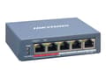 Miniatyrbild 1 av 5: Hikvision Pro Series DS-3E1105P-EI - Switch - 4 x 10/100 (PoE+) + 1 x 10/100 (upplänk) - skrivbordsmodell - PoE+ (60 W)