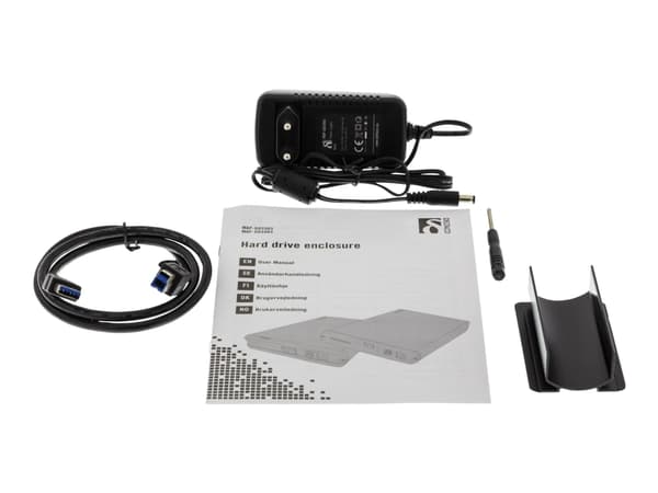 DELTACO MAP-GD34U3 - Lagringspakke - 3,5" - SATA 6Gb/s - USB 3.0 - svart