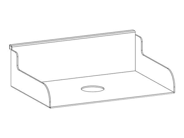 DELTACO Office - Filholder - 180 x 120 mm - matt hvit