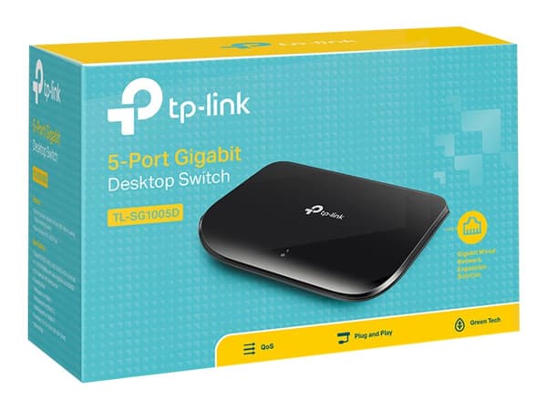 TP-Link TL-SG1005D V6 - Switch - 5 x 10/100/1000 - skrivbordsmodell