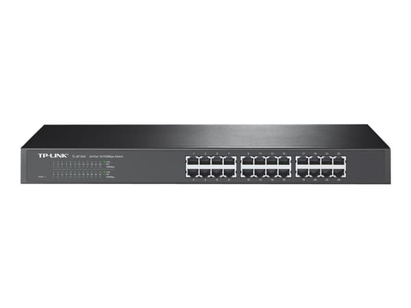 TP-Link TL-SF1024 - Switch - 24 x 10/100 - stasjonær Grå
